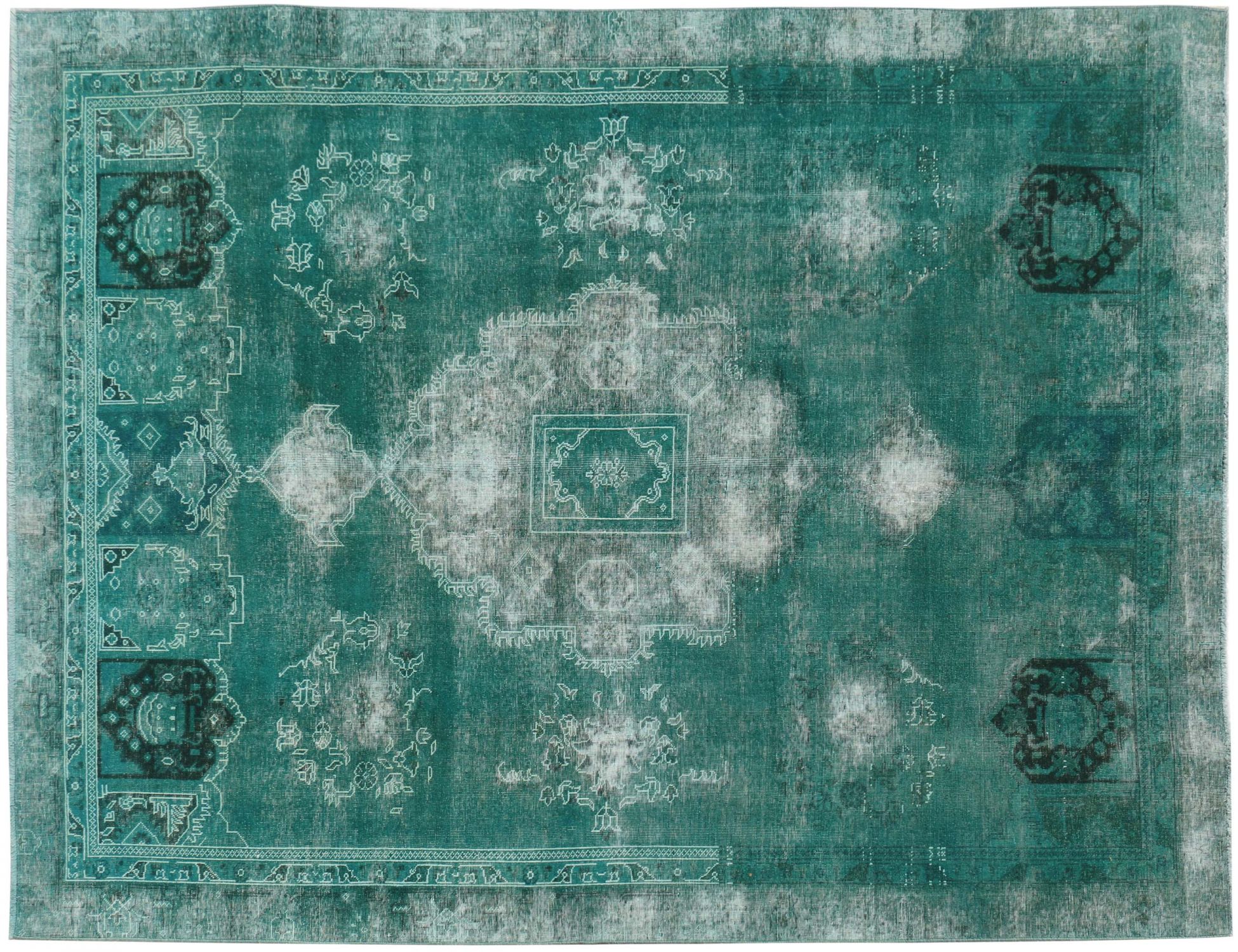 Tappeto Vintage  verde <br/>368 x 256 cm
