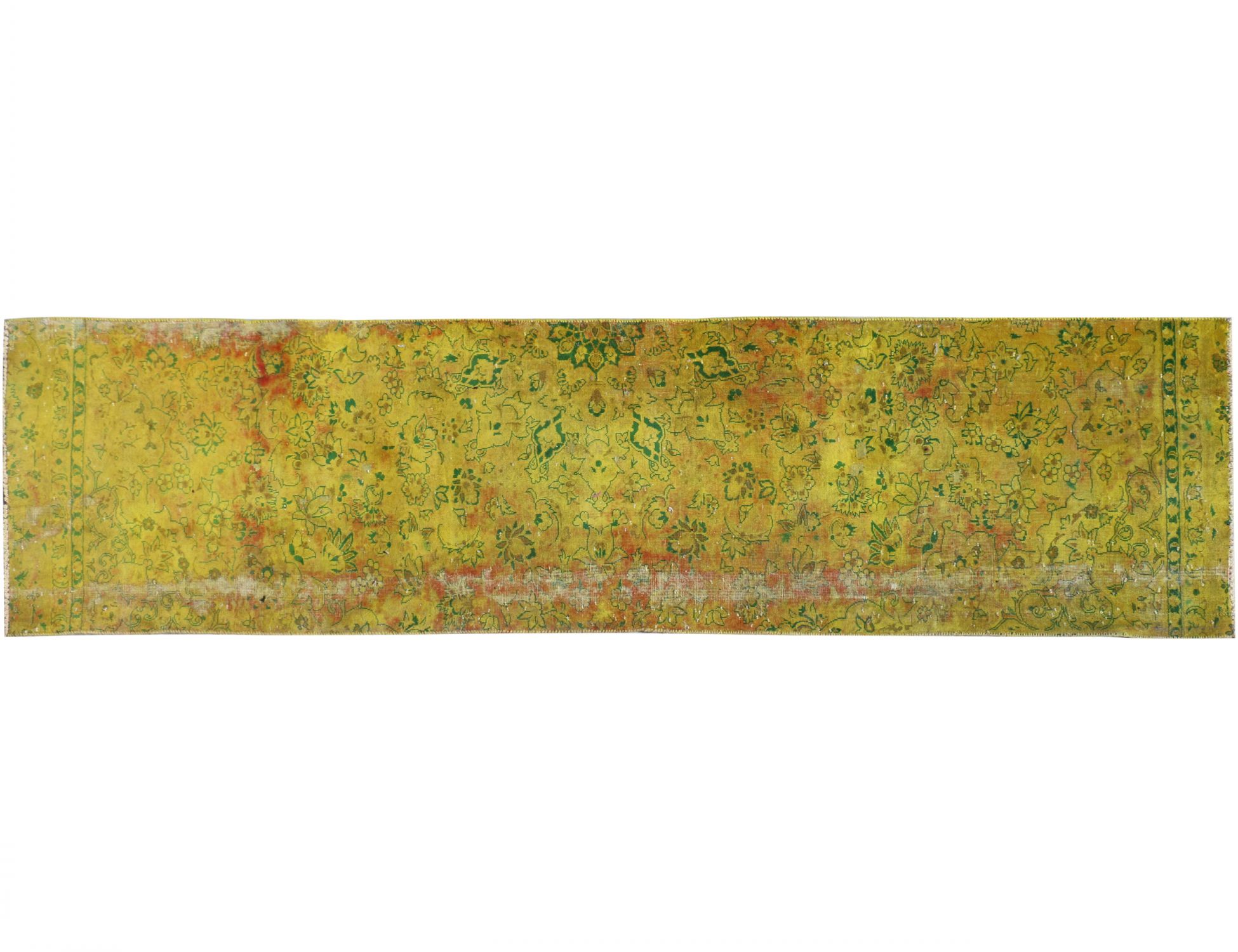 Tappeto Vintage  giallo <br/>335 x 92 cm