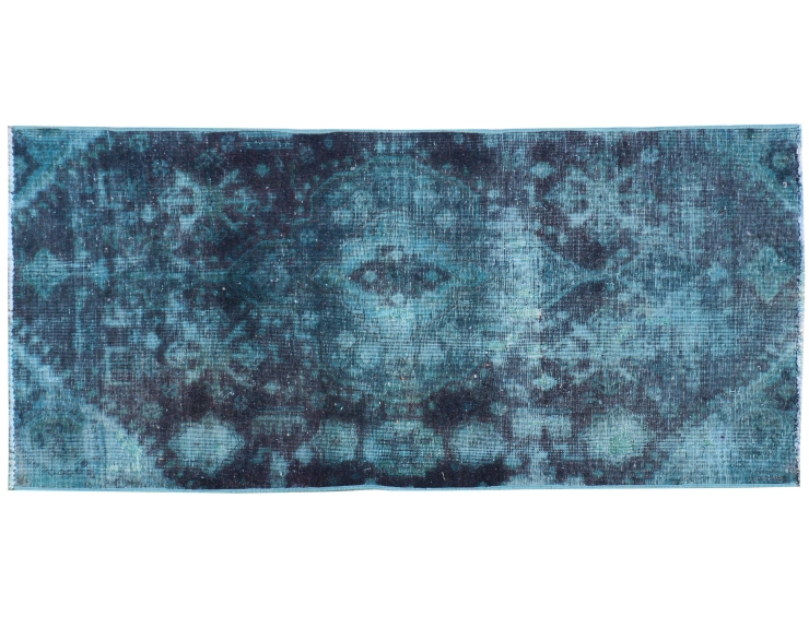 Grønn persia Vintage teppe 220 x 113 cm