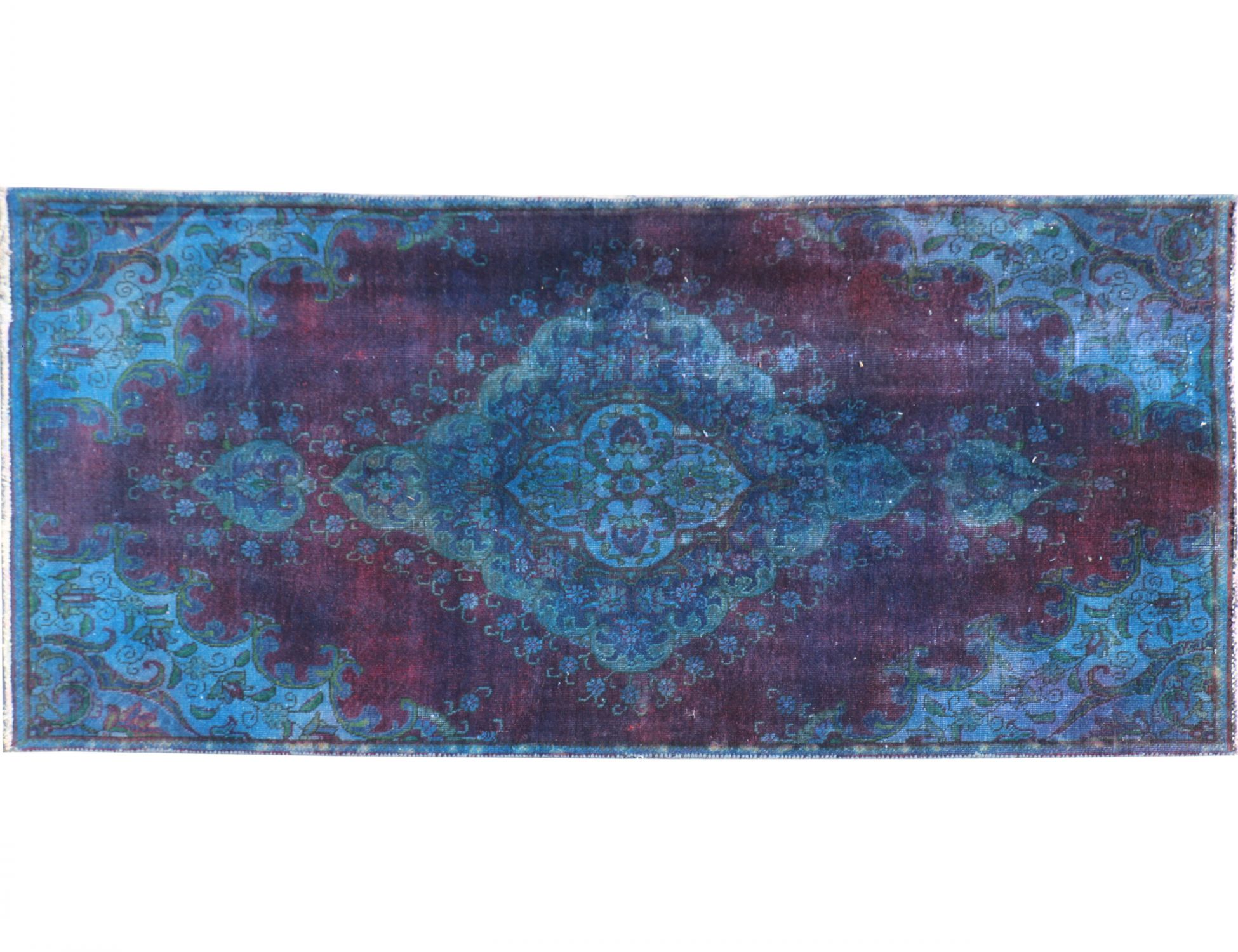 Tappeto Vintage  blu <br/>223 x 113 cm