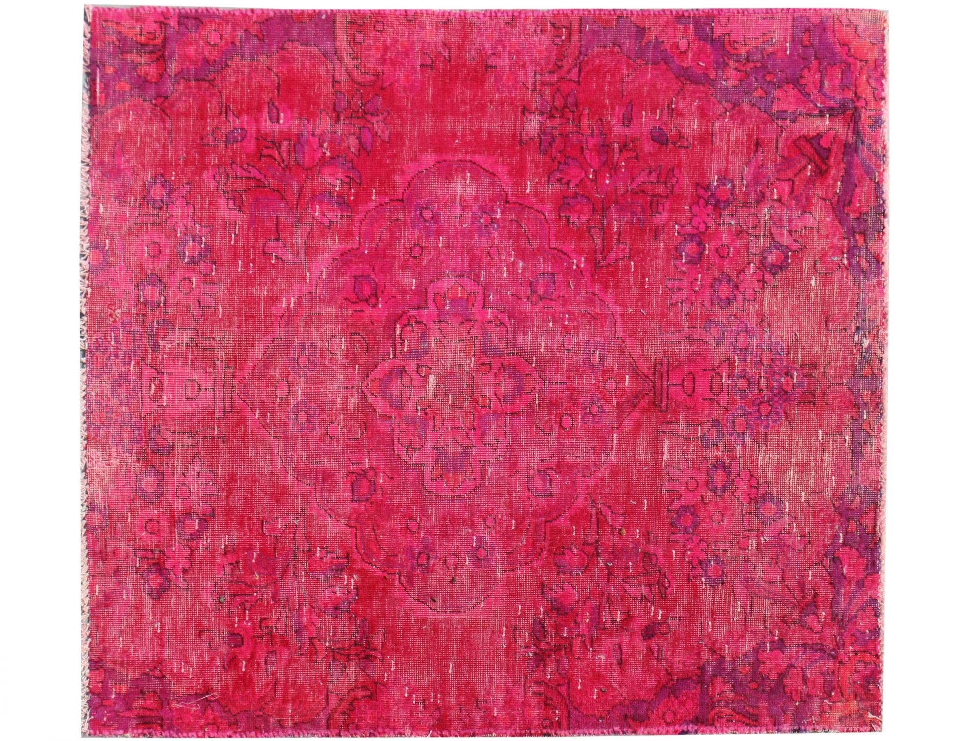 Vintage teppe  rød <br/>120 x 100 cm