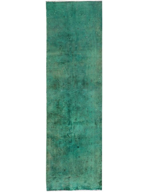 Grün Persien Vintage Teppich 316 x 92 cm