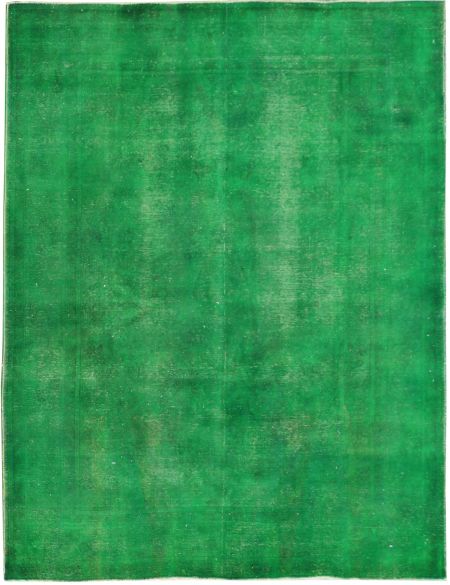 Genuine Vintage Handmade Faded Rugs Green, Teal Wool Rug 8×10
