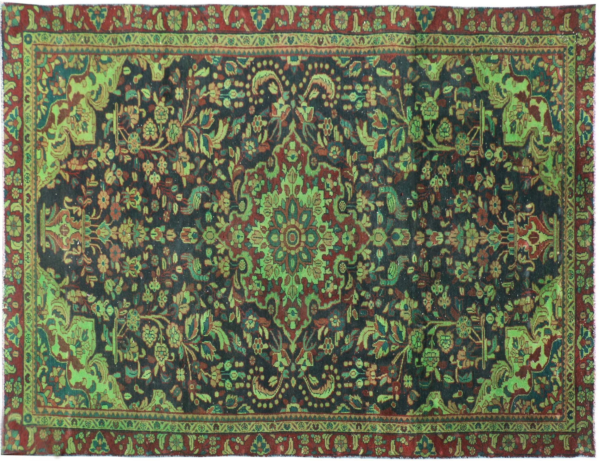 Tappeto Vintage  verde <br/>303 x 167 cm