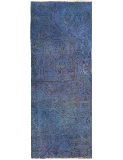 Blu Persiano Tappeto Vintage 195 x 90 cm