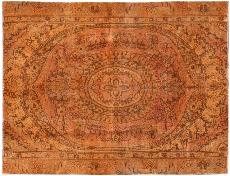 Orange Persien Vintagetæppe 276 x 179 cm