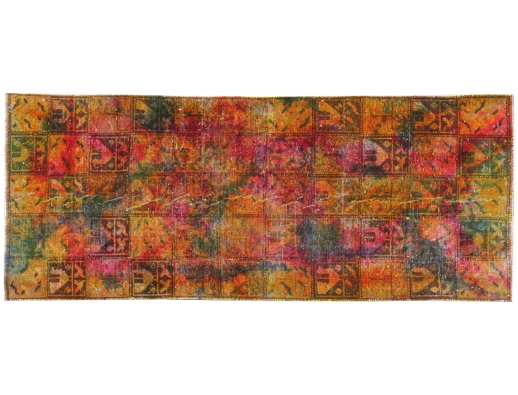 Multi kleur Perzië Vintage Tapijt 250 x 104 cm