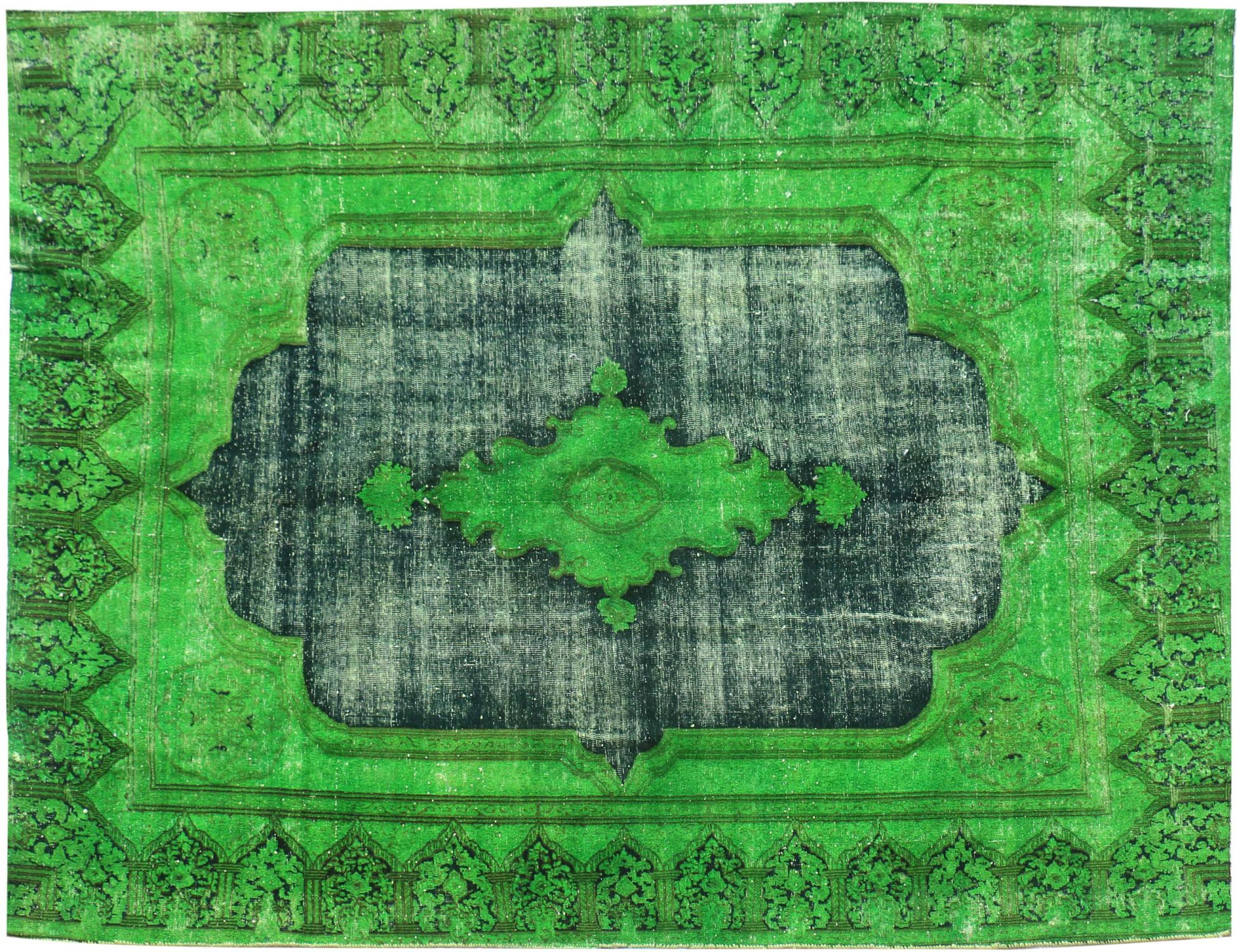 Vintage Teppich  grün <br/>290 x 205 cm