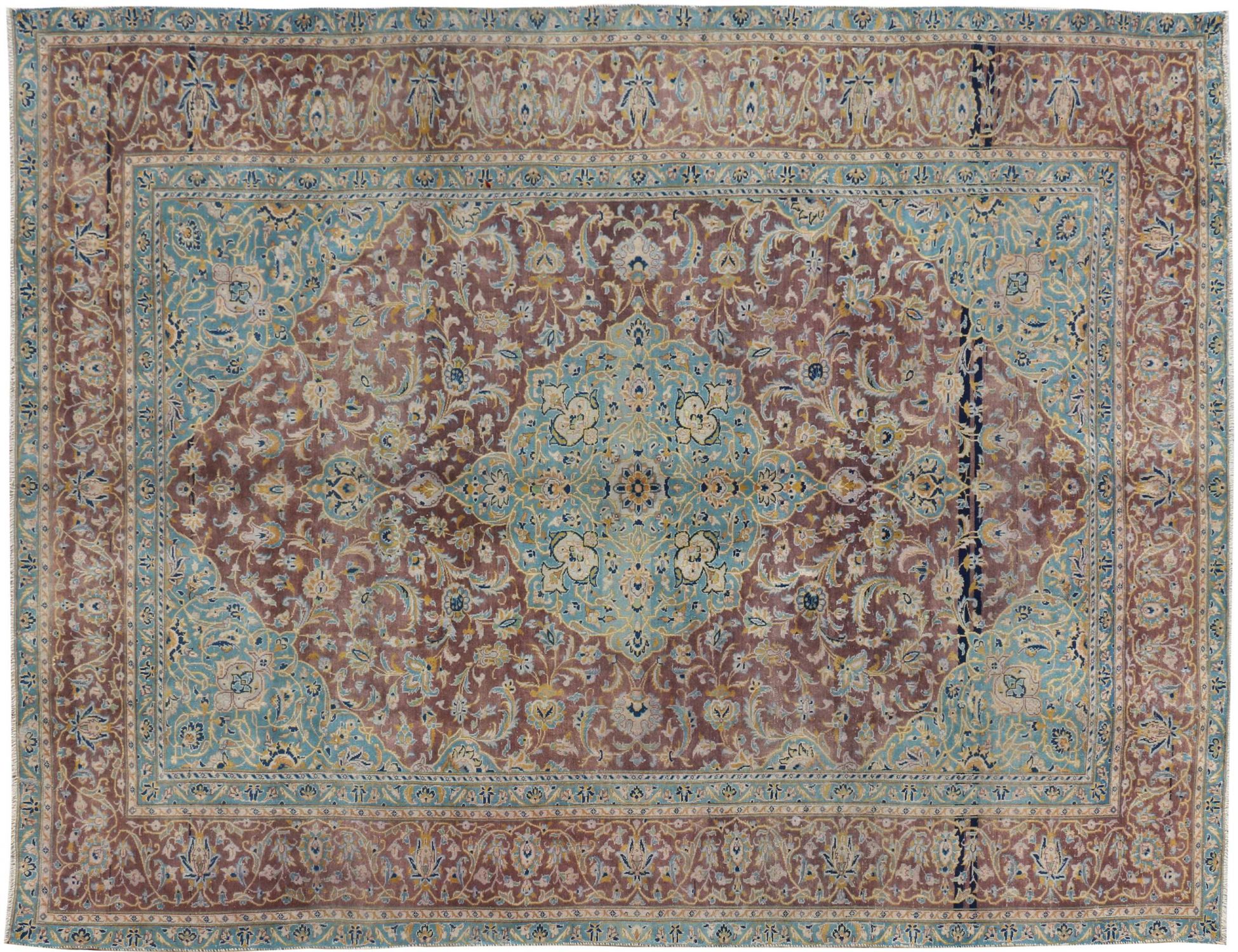 Tappeto Vintage  blu <br/>332 x 227 cm