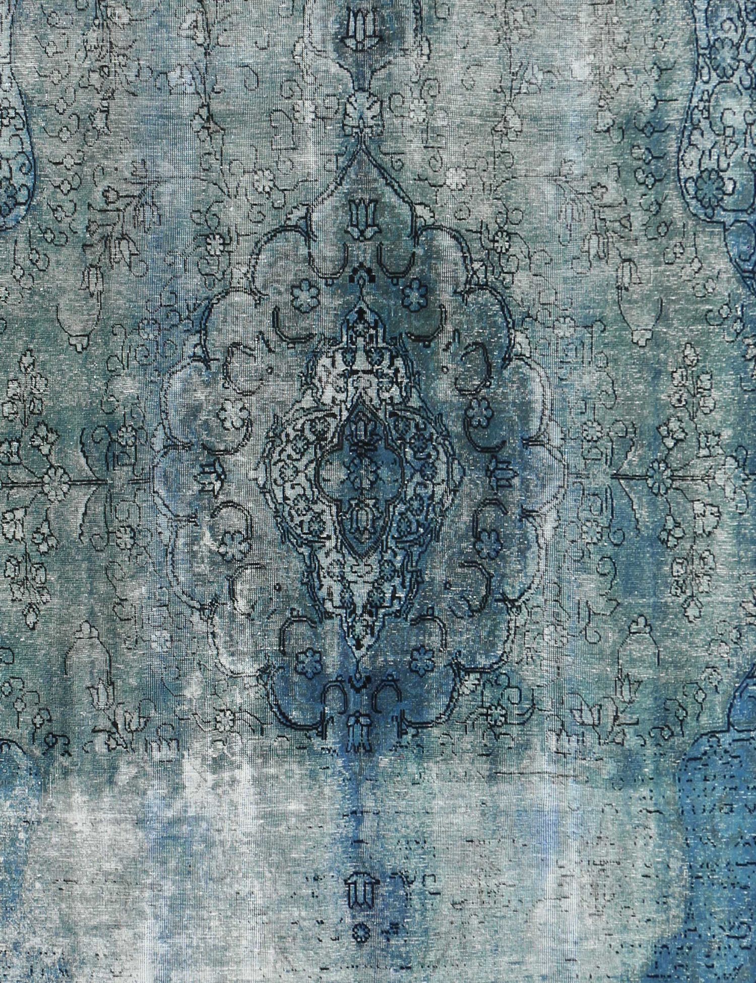 Vintagetæppe  blå <br/>376 x 276 cm