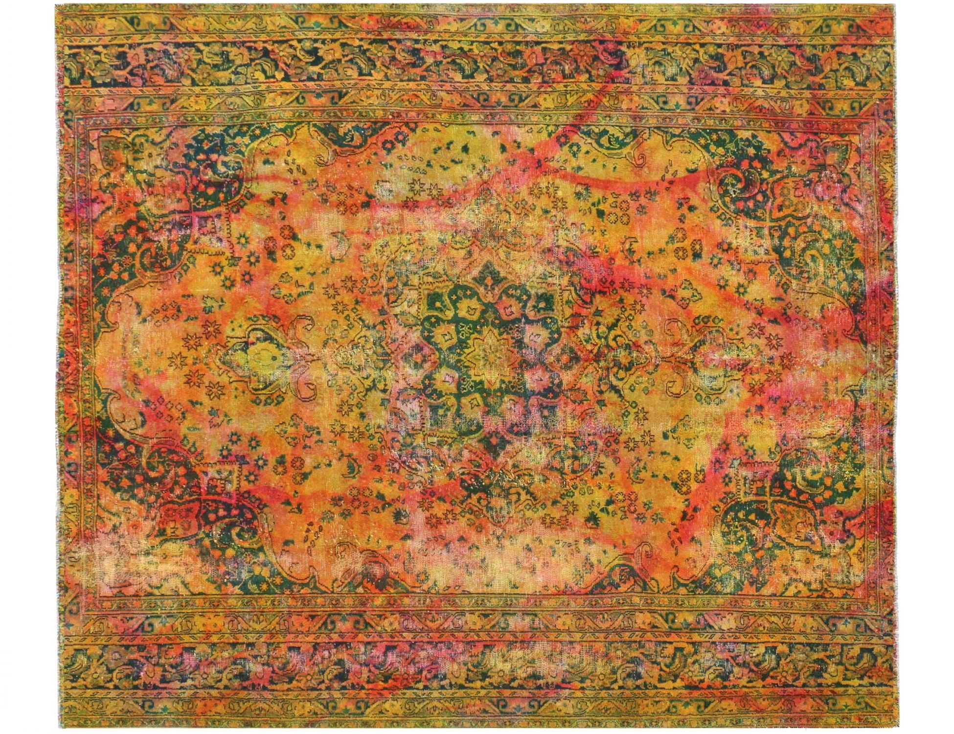 Vintage Teppich  mehrfarbig <br/>292 x 243 cm