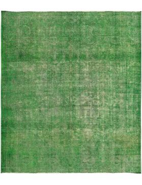 Vintagetæppe 296 x 247 grøn