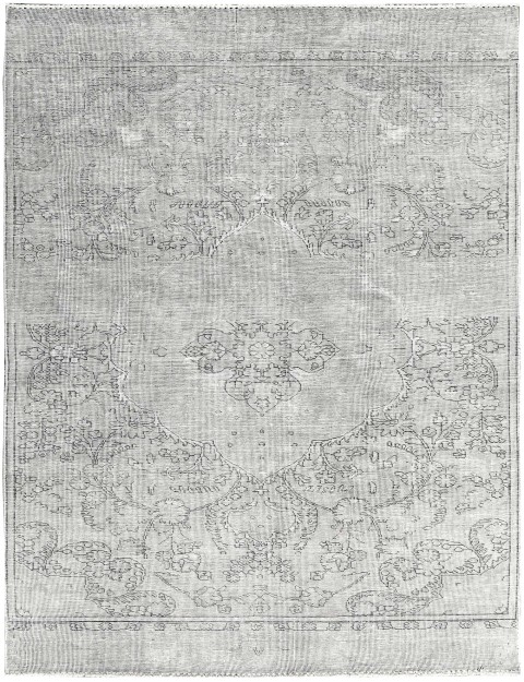 Grau Persien Vintage Perserteppich 282 x 139 cm