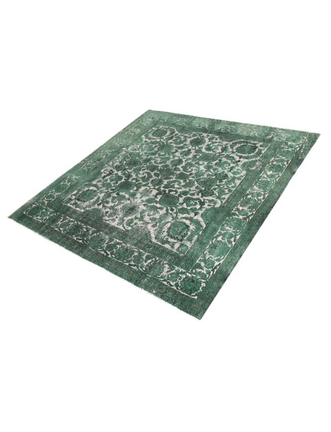 Groen Perzië Perzisch Vintage Tapijt  322 x 297 cm