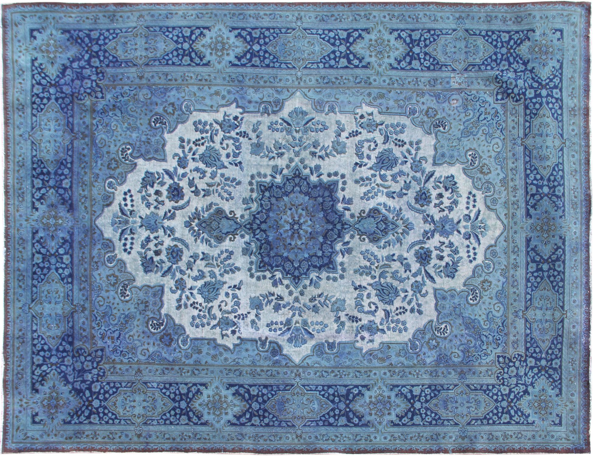 Tappeto vintage persiano  blu <br/>410 x 300 cm