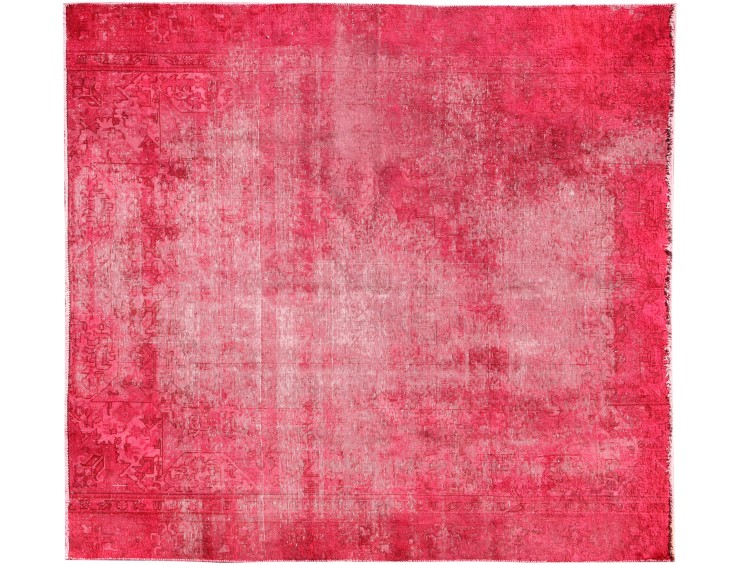 Rød Persien Persisk Vintagetæppe 248 x 226 cm