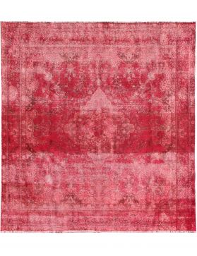 Persischer Vintage Teppich 288 x 288 rot