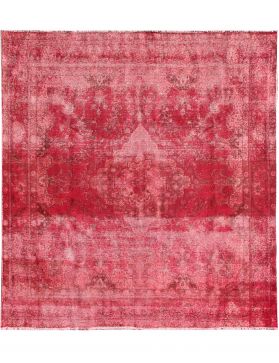 Alfombra persa vintage 288 x 288 rojo