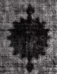 Black Persia Persian Vintage Carpet 376 x 277 cm - view 3