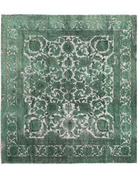 Persisk vintage teppe 322 x 297 grønn