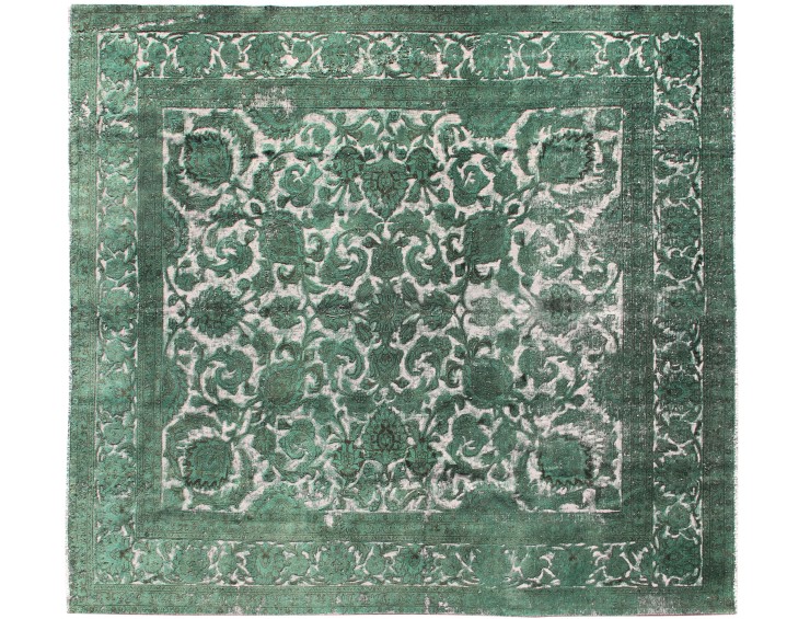 Groen Perzië Perzisch Vintage Tapijt 322 x 297 cm