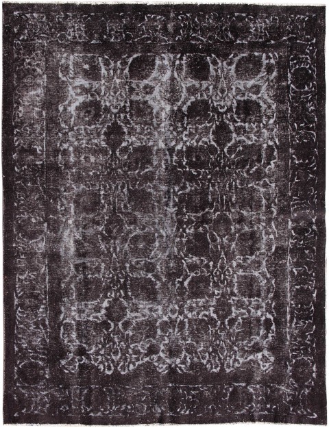 Schwarz Persien Persischer Vintage Teppich 308 x 236 cm