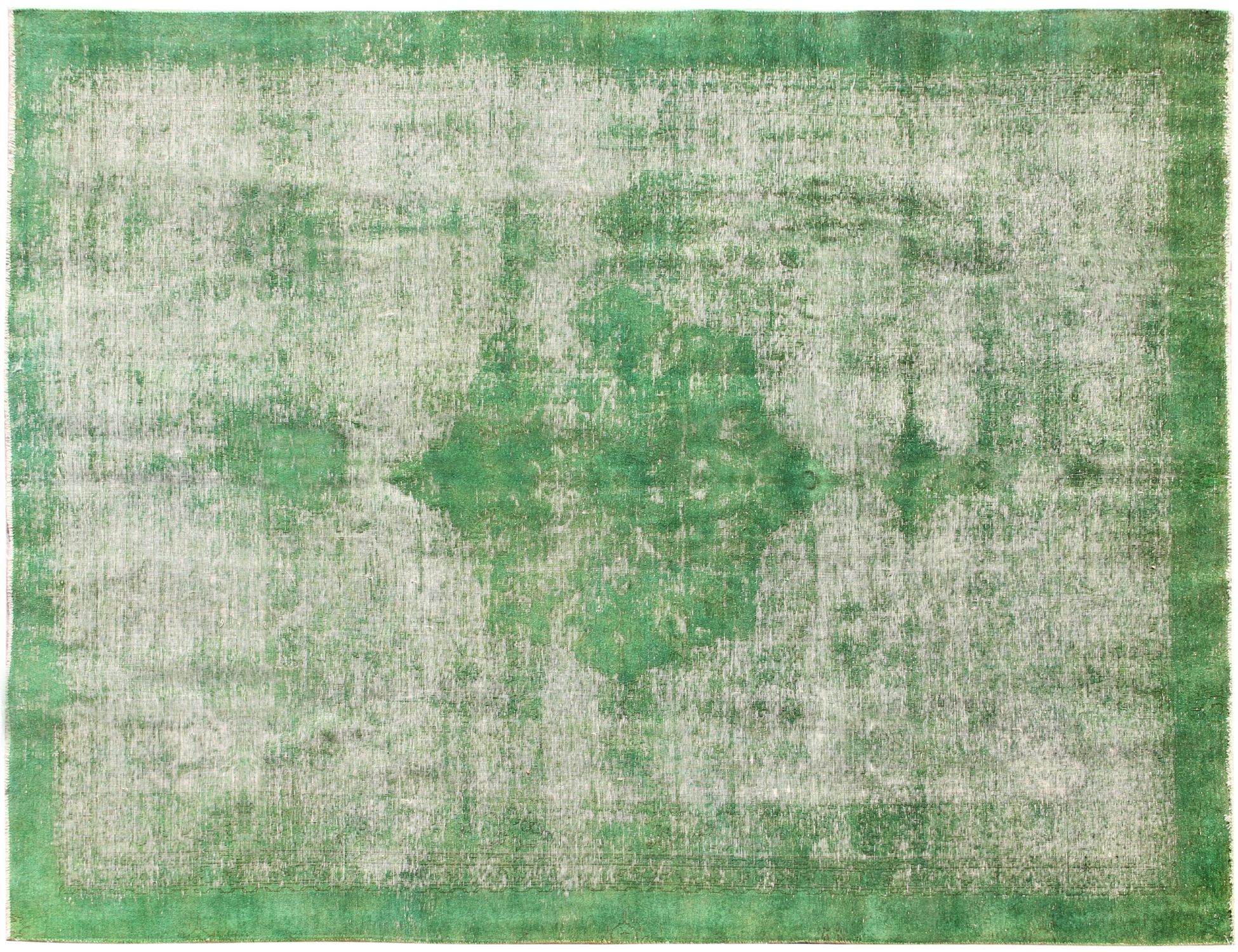 Tappeto vintage persiano  verde <br/>346 x 256 cm
