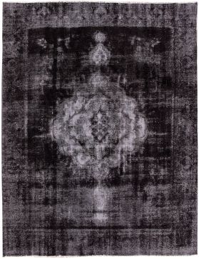 Persischer Vintage Teppich 384 x 287 schwarz