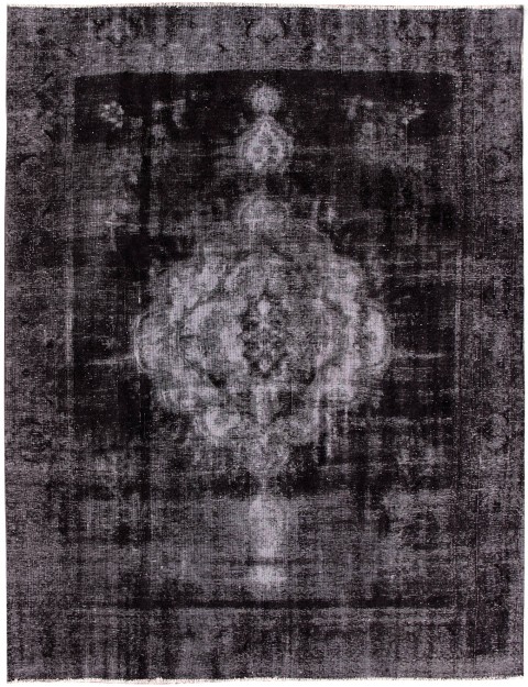 Schwarz Persien Persischer Vintage Teppich 384 x 287 cm