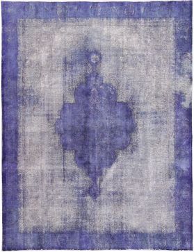 Tappeto vintage persiano 354 x 270 blu