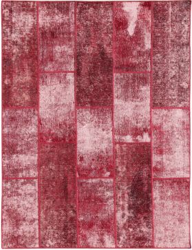 Tappeto vintage persiano 241 x 176 rosa