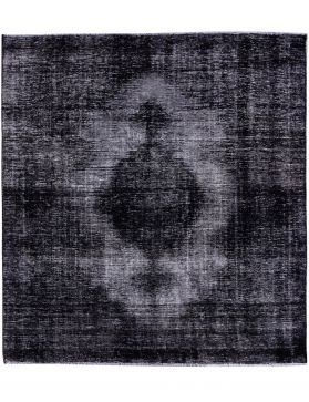 Persischer Vintage Teppich 191 x 162 schwarz