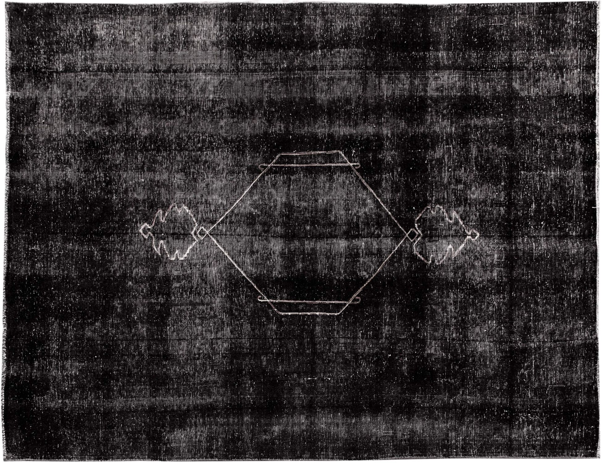 Persischer Vintage Teppich  schwarz <br/>290 x 190 cm
