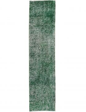 Persisk vintage matta 365 x 90 grön