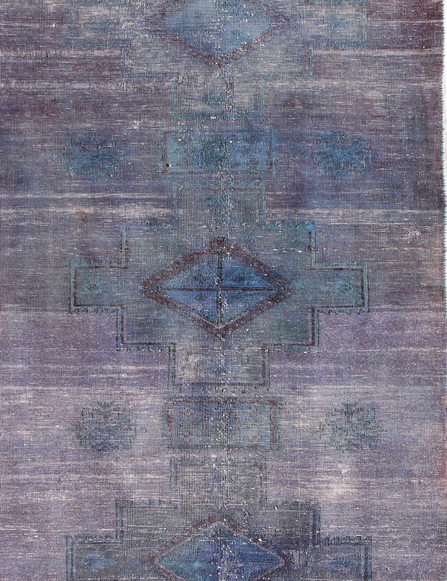 Perzisch Vintage Tapijt  blauw <br/>230 x 112 cm