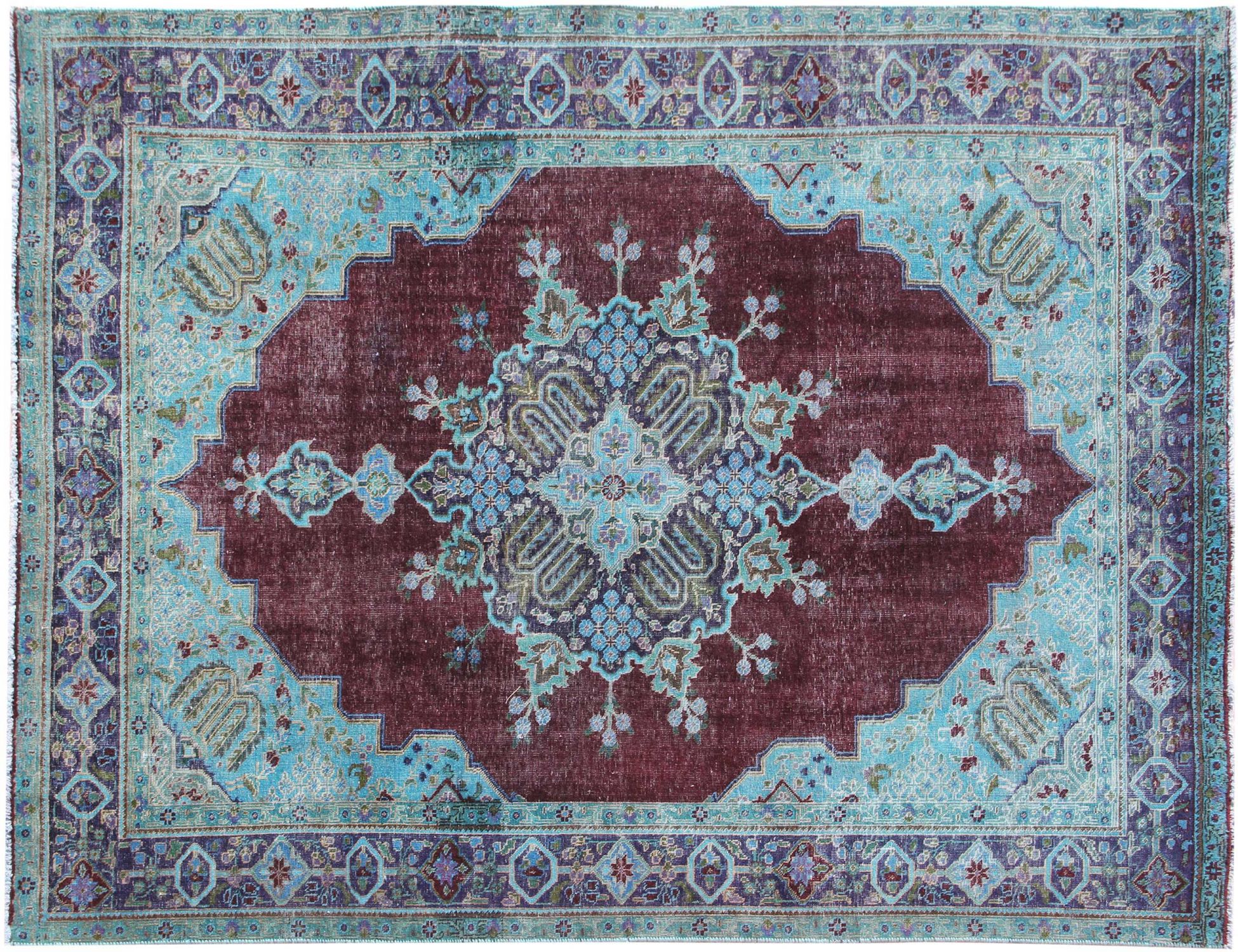 Retro Rug  blue <br/>300 x 210 cm