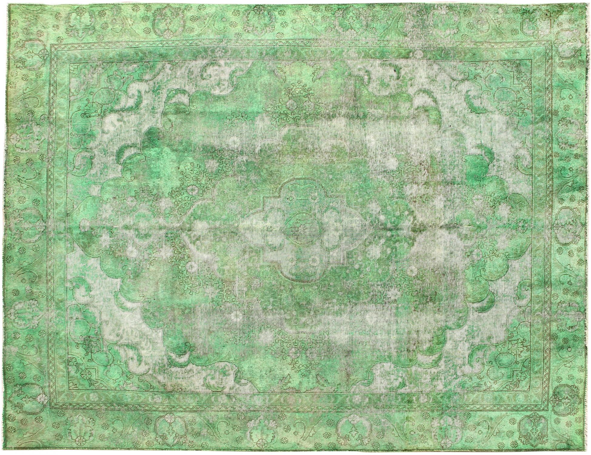 Retro Perserteppich  grün <br/>351 x 267 cm