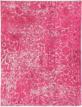 Persischer Vintage Teppich 159 x 127 rosa