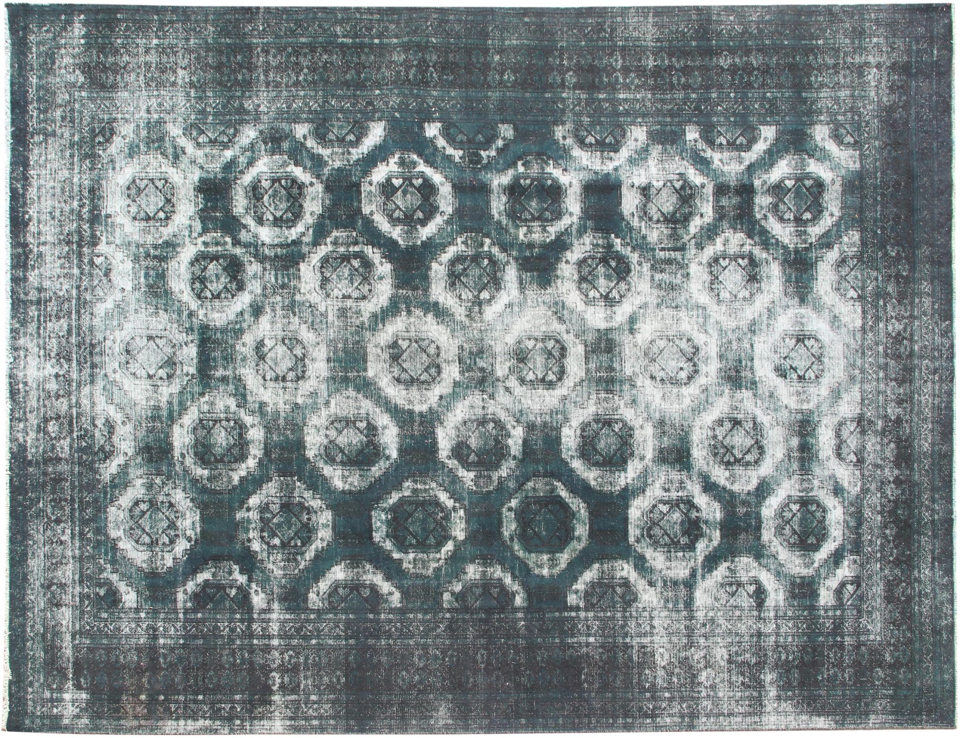 Tappeto vintage persiano  verde <br/>375 x 307 cm