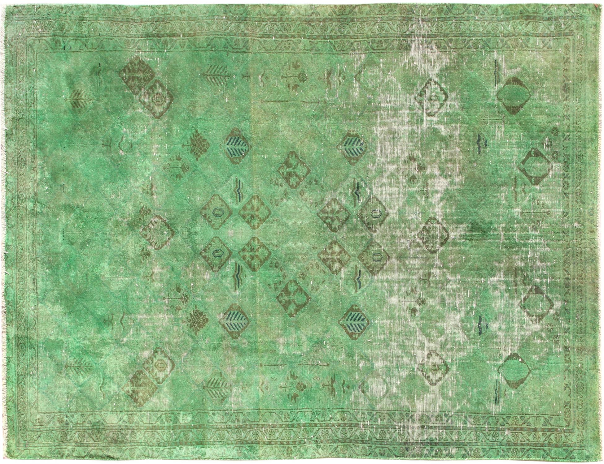 Perzisch Vintage Tapijt  groen <br/>303 x 180 cm