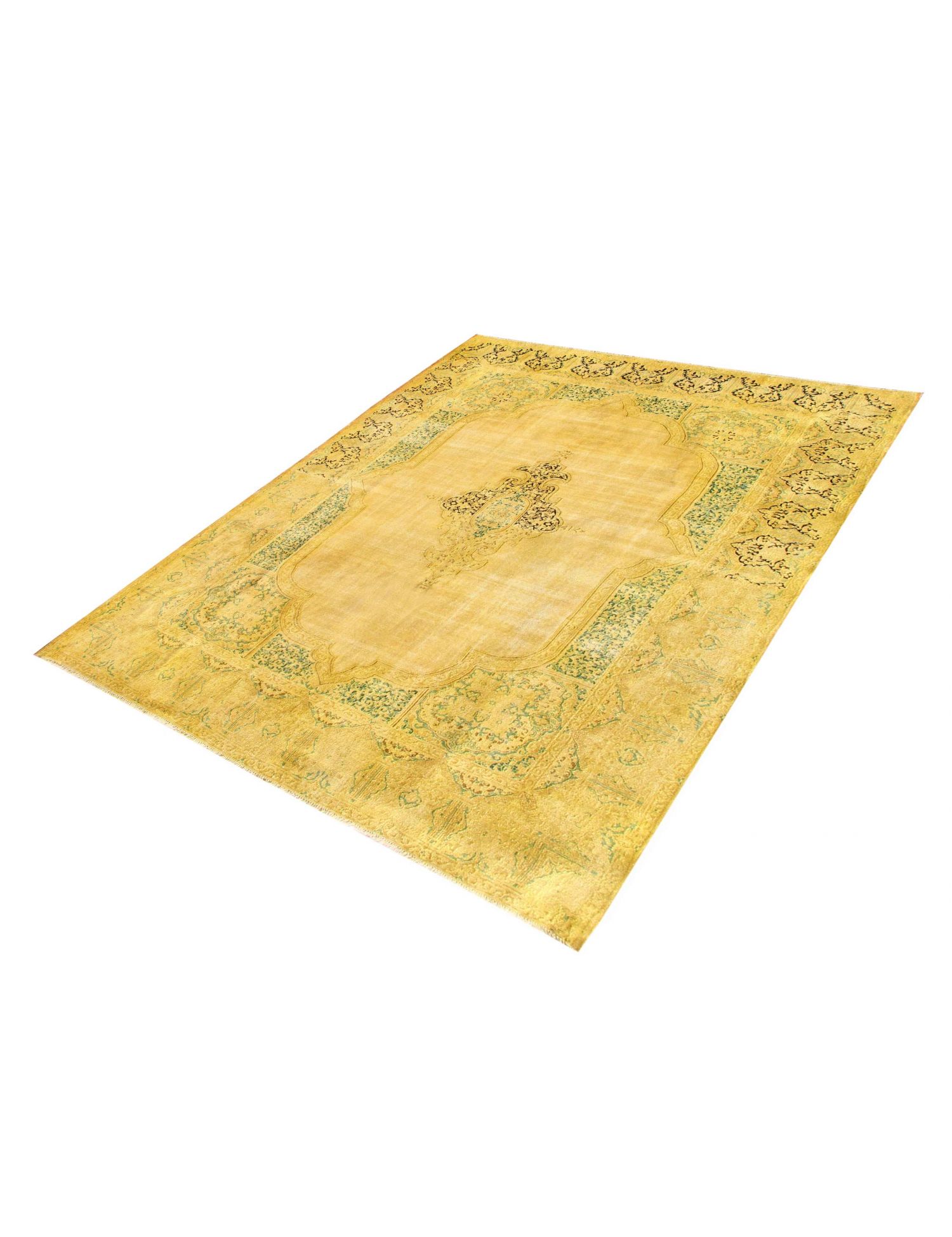 Persischer Vintage Teppich  gelb <br/>413 x 294 cm