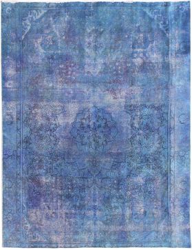 Tappeto vintage persiano 328 x 265 blu