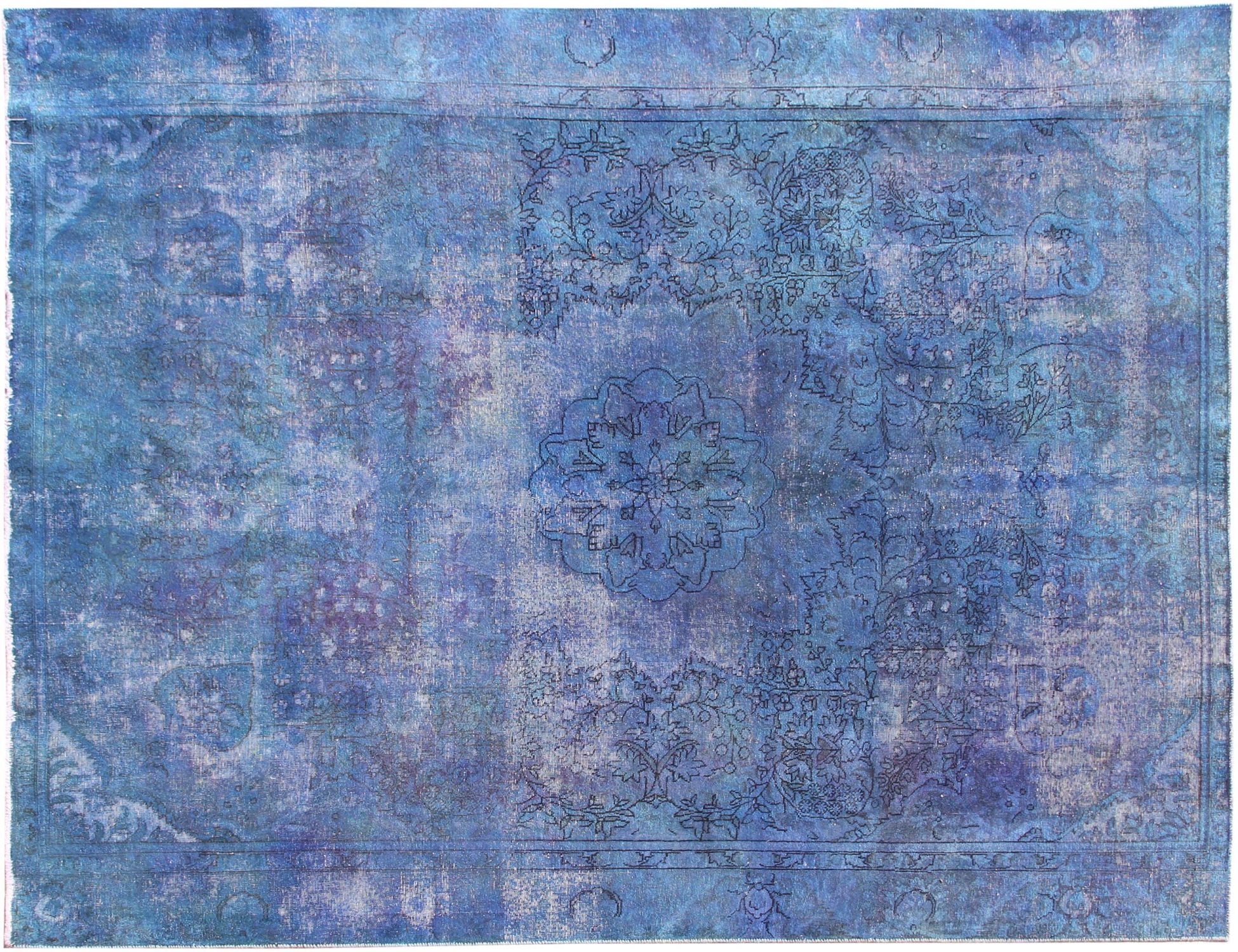 Tappeto vintage persiano  blu <br/>328 x 265 cm