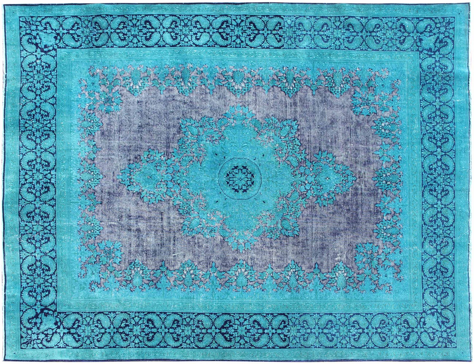 Alfombra persa vintage  azul <br/>394 x 295 cm