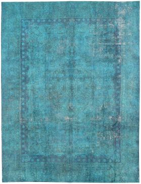 Persischer Vintage Teppich 389 x 281 türkis