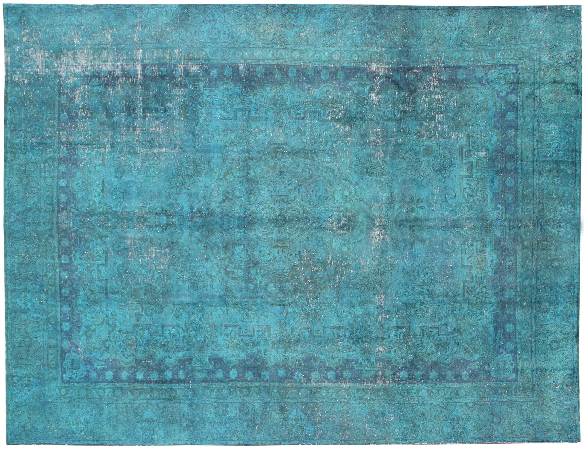 Persialaiset vintage matot  turkoosi <br/>389 x 281 cm