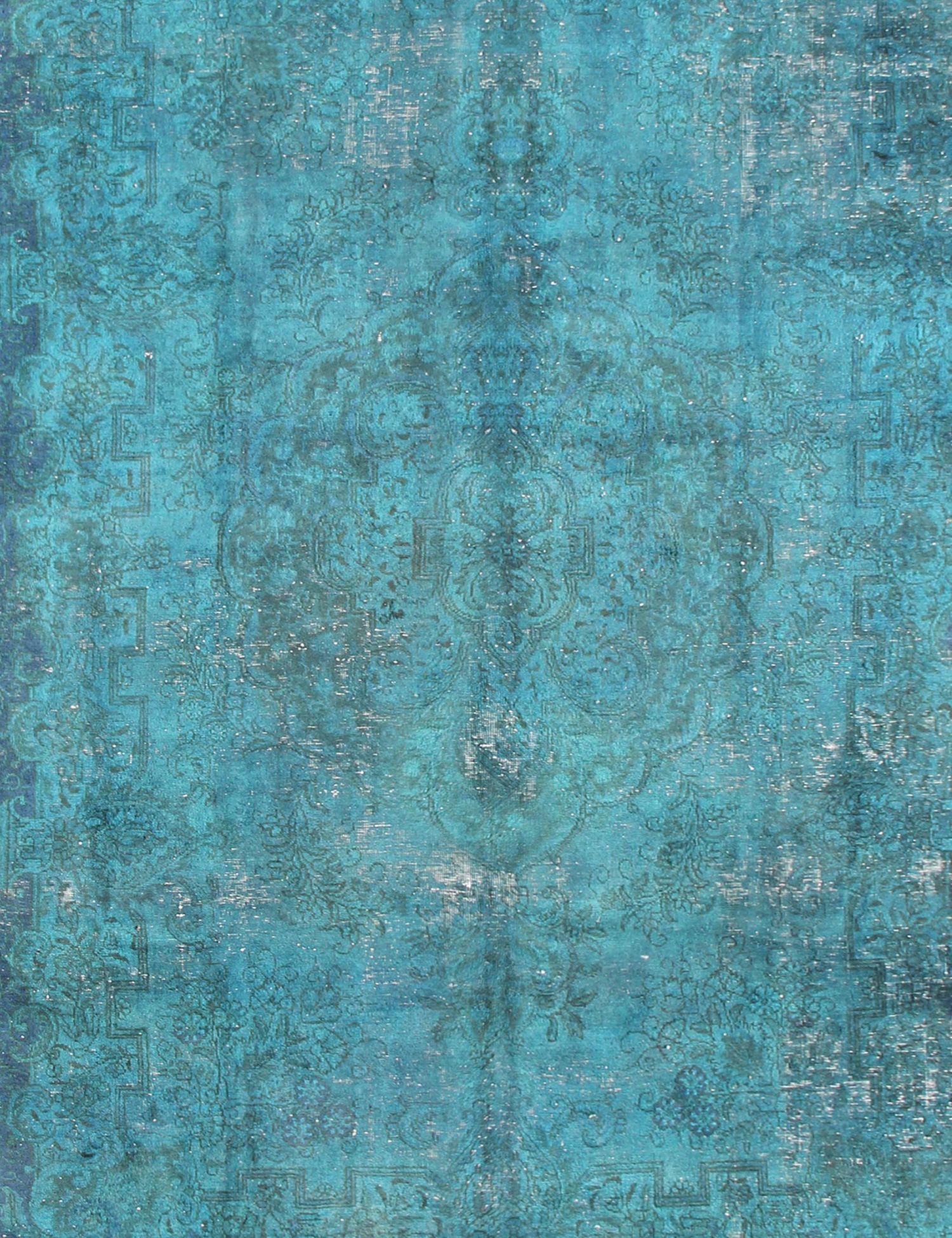 Alfombra persa vintage  turquesa <br/>389 x 281 cm