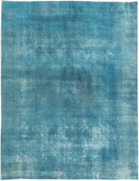 Tapis Persan vintage 388 x 302 turquoise