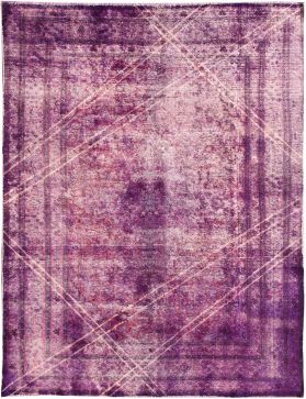 Persischer Vintage Teppich 285 x 195 lila