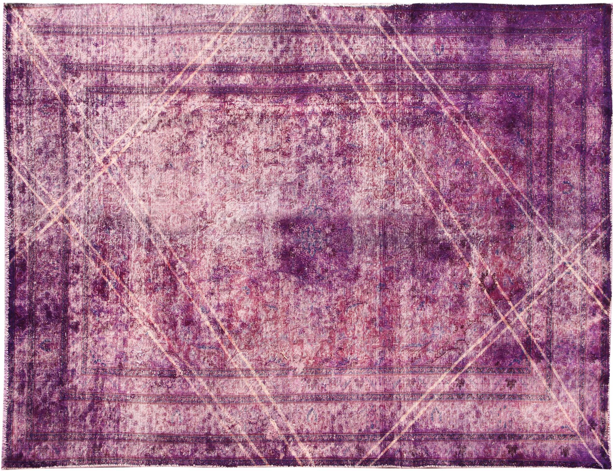 Tappeto vintage persiano  viola <br/>285 x 195 cm